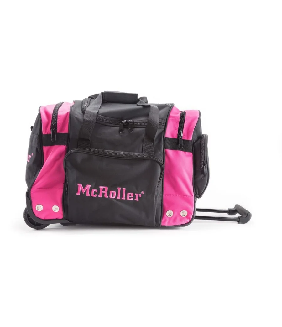 Trolley McRoller Player de 50 cm 3 departamentos (Negro- Rosa)