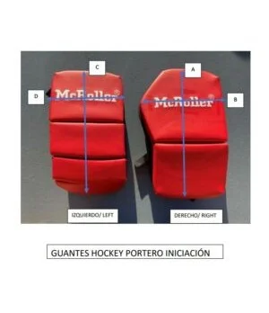 GUANTES PORTERO McRoller ROJO (XXXS, XXS , XS, S)