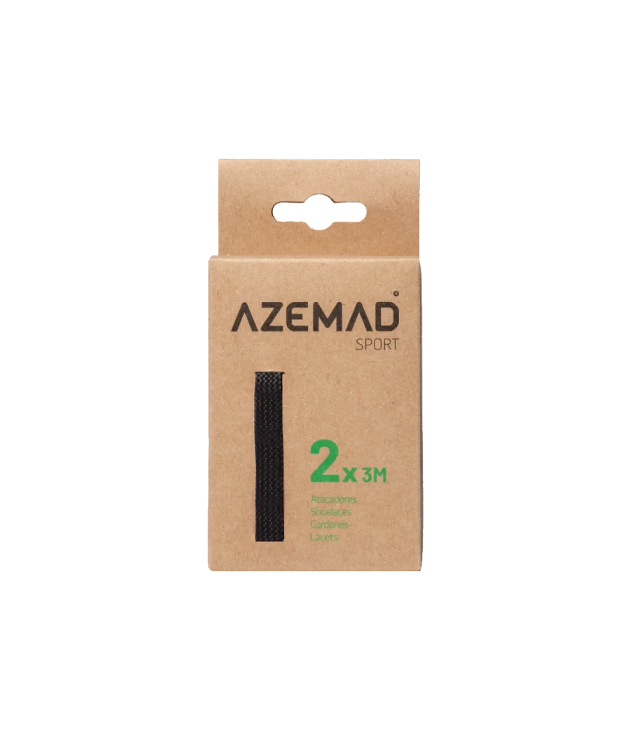 PAR CORDONES AZEMAD 2X3 M NEGRO en Hoquei360.