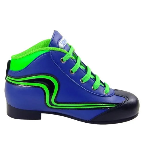 BOTA HOCKEY INICIACIÓN Azul-Verde Fluor (nº28 a 37) a