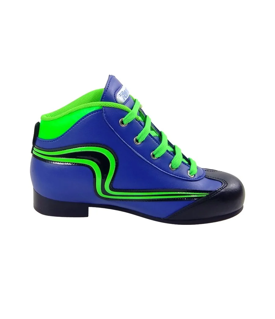 BOTA RENO HOCKEY INICIACIÓN Azul-Verde Fluor (nº28 a 37) en