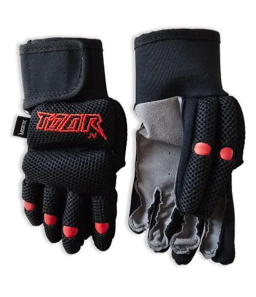 GUANTES TOOR LINE AIR NEGRO-ROJO INFANTIL