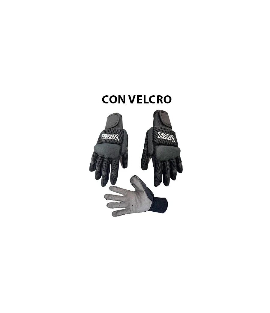 Guantes Toor Compactos Sénior con velcro (Negro)