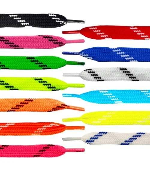 Par cordones Etisport para hockey patins amarillo flúor con