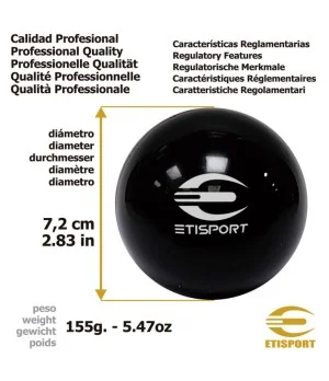 Pelota profesional Etisport PRO naranja flúor