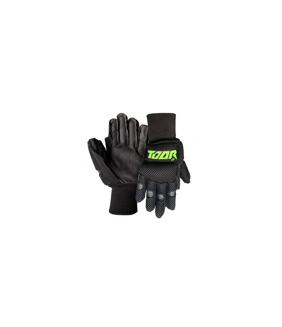 GUANTES TOOR LINE AIR NEGRO VERDE FLÚOR XL en Hoquei360.