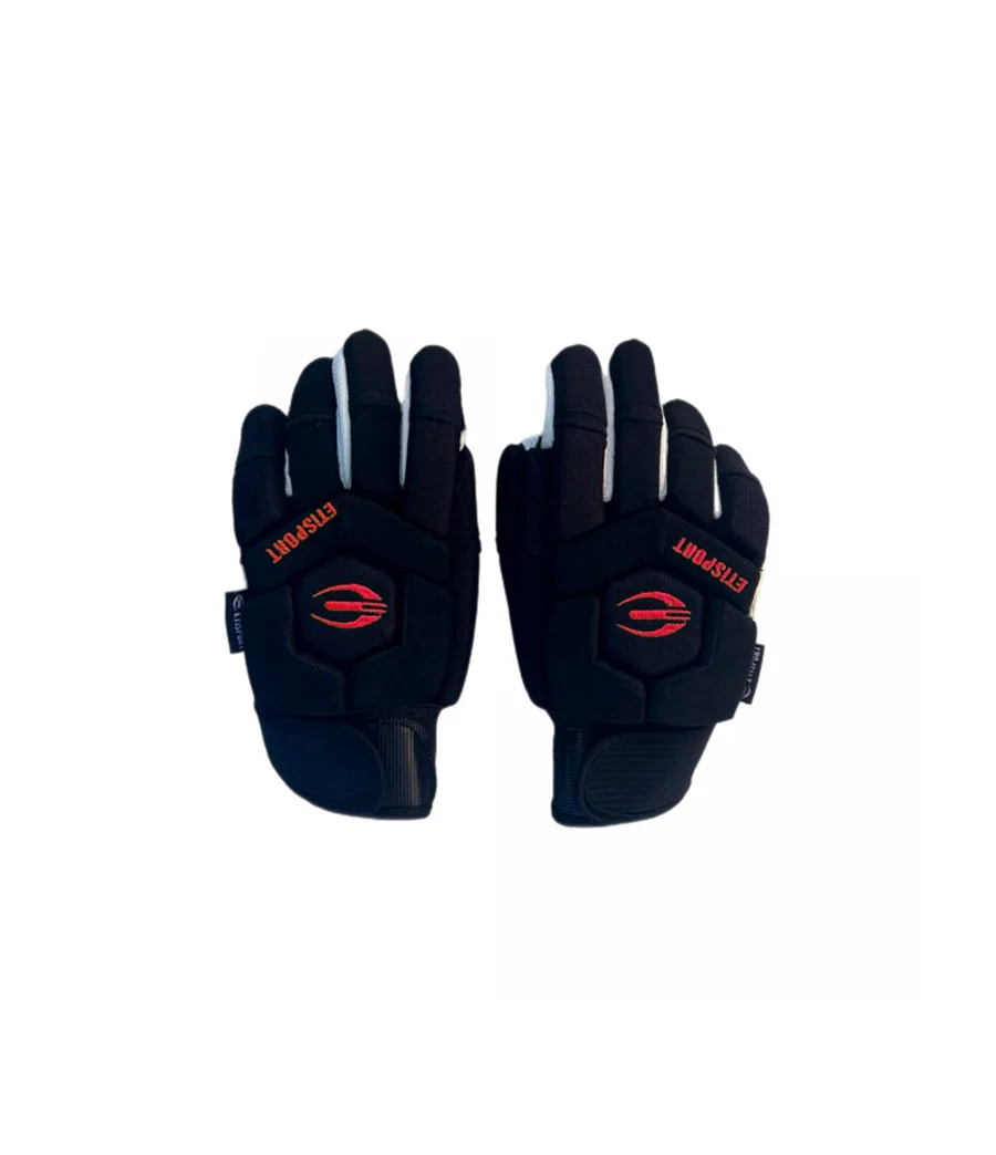 Guantes Hockey Patines Profesional ETISPORT 2K24 rojo - Talla L