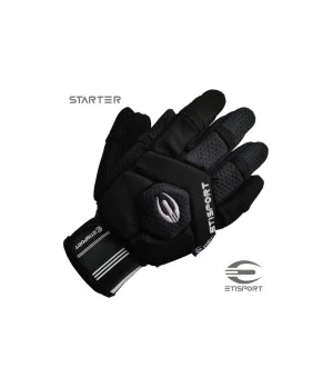 Kit 3pcs Etisport Iniciación (guantes, rodilleras y espinillera) Negro - Talla XXXS