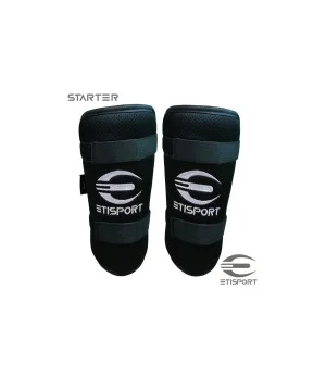 Kit 3pcs Etisport Iniciació (guants, genolleres i canellera) Negre - Talla XXS