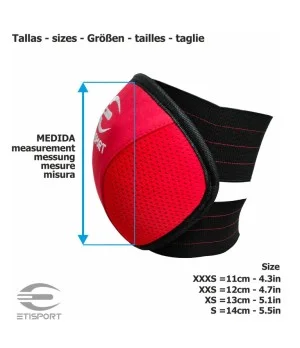 Kit 3pcs Etisport Iniciación (guantes, rodilleras y espinillera) Azul - Talla XS