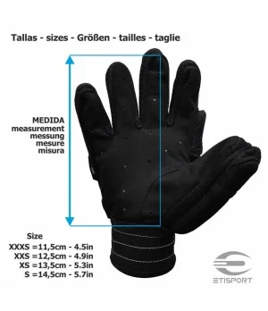 Kit 3pcs Etisport Iniciación (guantes, rodilleras y espinillera) Rojo - Talla XS