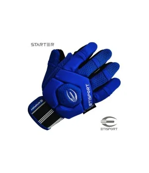 Kit 3pcs Etisport Iniciación (guantes, rodilleras y espinillera) Azul- Talla XXXS