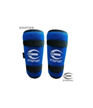 Kit 3pcs Etisport Iniciació (guants, genolleres i canellera) Blau - Talla XS