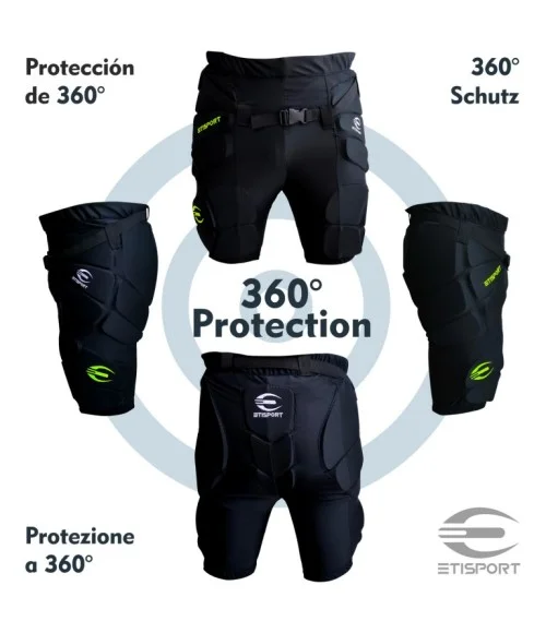 Pantalón Etisport protectores interiores acolchados Talla - M
