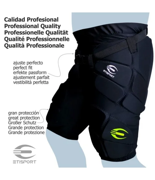 Pantalón Etisport protectores interiores acolchados Talla - L