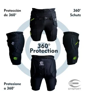 Pantalón Etisport protectores interiores acolchados Talla - L
