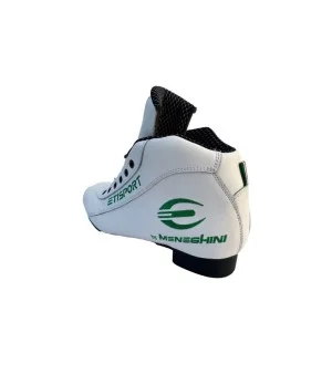 Botas Etisport profesional blanca amb detalls verds.