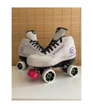 Botas Etisport profesional blanca con detalles verdes. Tallas 38-46