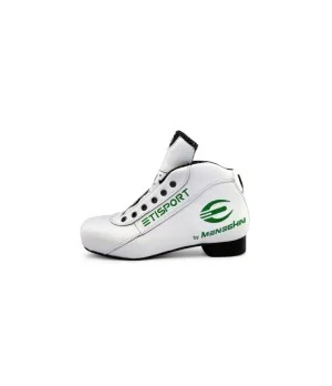 Botas Etisport profesional blanca amb detalls verds. Tallas 38-46