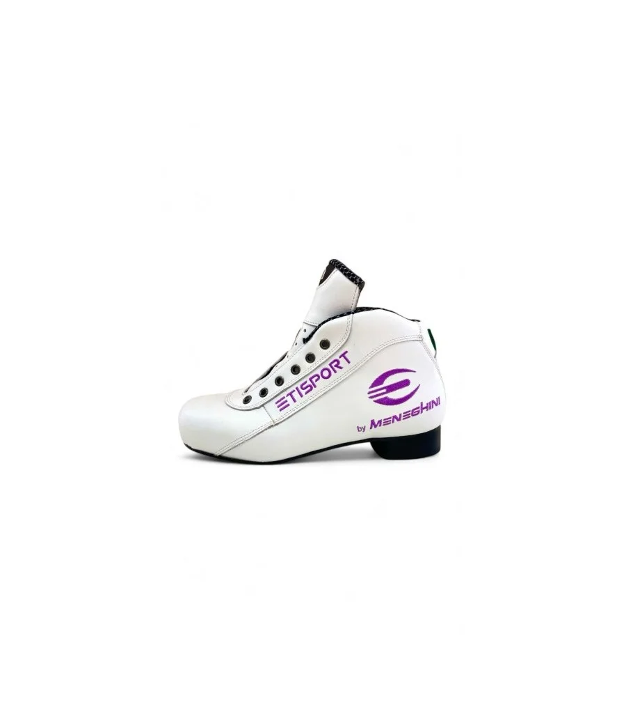 Botas Etisport profesional blanca con detalles lilas. Tallas 38-46