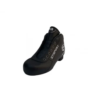 Botes Etisport profesional negra amb detalls blancs. Tallas 38-46