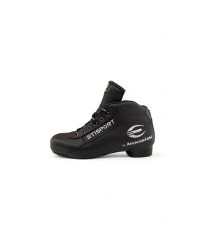 Botes Etisport profesional negra amb detalls blancs. Tallas 38-46