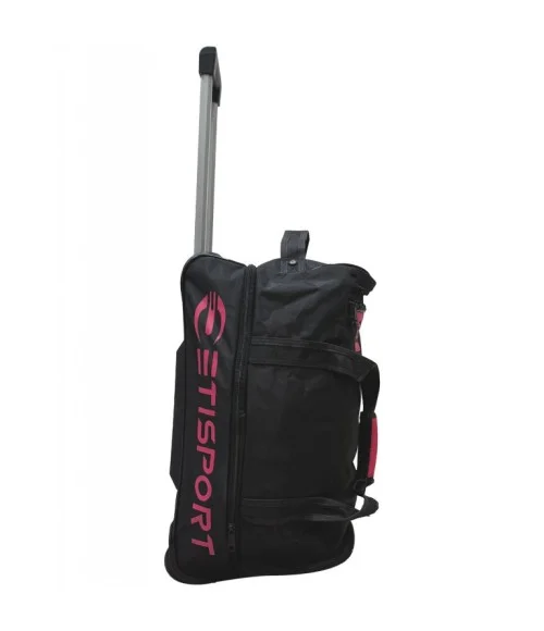 Trolley jugador Etisport 3 Ruedas 60cm (Negro y Fucsia)