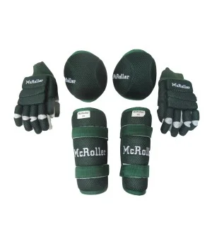 Set pack 3 pcs MESH Rodillera, Guantes y Espinilleras McRoller VERD Talla XS