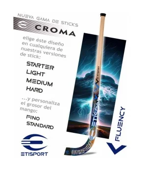 Stick de Hockey Patines ETISPORT CROMA - Personalizable