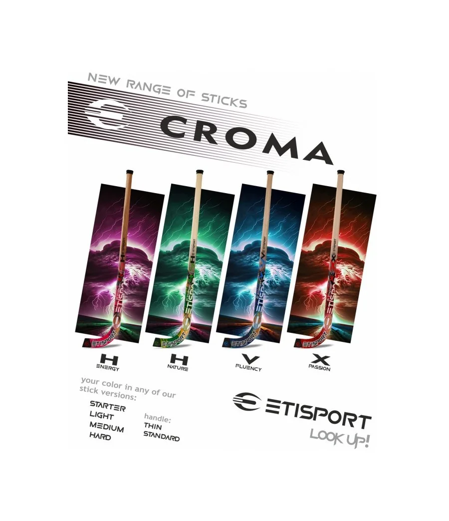 Stick d’hoquei patins ETISPORT CROMA - Personalitzable a Hoquei360.cat