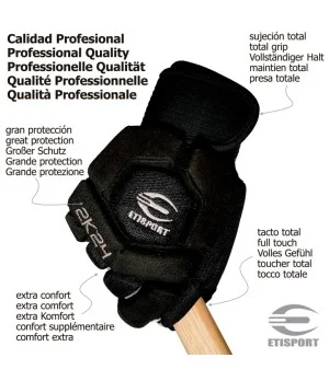 Guants Hoquei Patins Professional ETISPORT 2K24 talla XL Color vermell