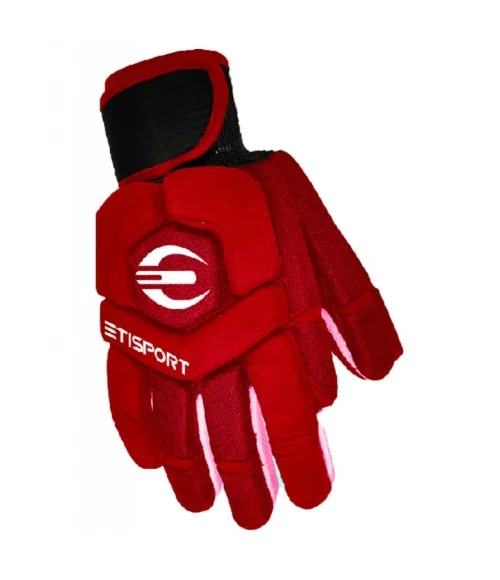 Guantes Hockey Patines Profesional ETISPORT 2K24 Talla M Color rojo