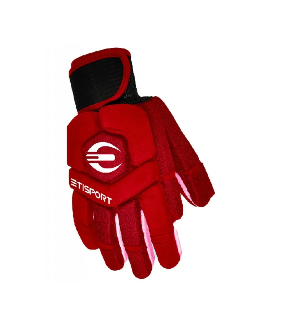 Guantes Hockey Patines Profesional ETISPORT 2K24 Talla M Color rojo