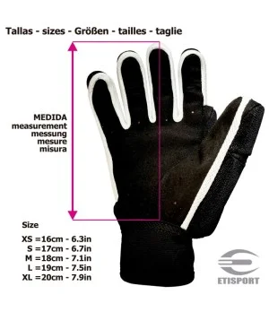 Guants Hoquei Patins Professional ETISPORT 2K24 talla S Color groc