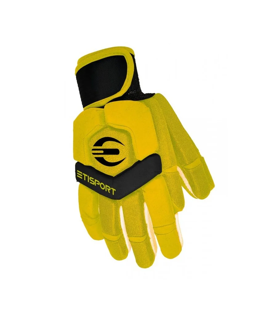 Guantes Hockey Patines Profesional ETISPORT 2K24 Talla M Color amarillo