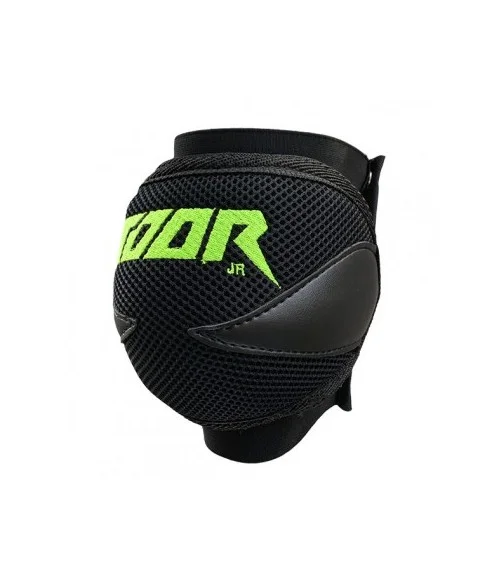 RODILLERAS TOOR LINE AIR NEGRO VERDE FLÚOR XL en Hoquei360.