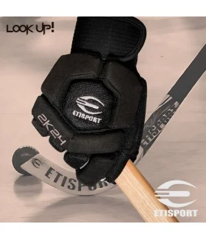 Guants Hoquei Patins Professional ETISPORT 2K24 talla S Color negre-vermell