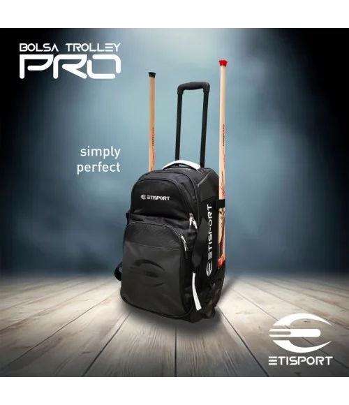 Trolley Hockey Etisport PRO–Bolsa deportiva grande semi-rígida