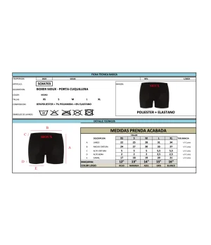 BÒXER PORTACOQUILLA SIOUX - Talla XS