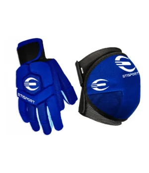 Pack Proteccions Etisport Genolleres i Guants Blau Talla XL