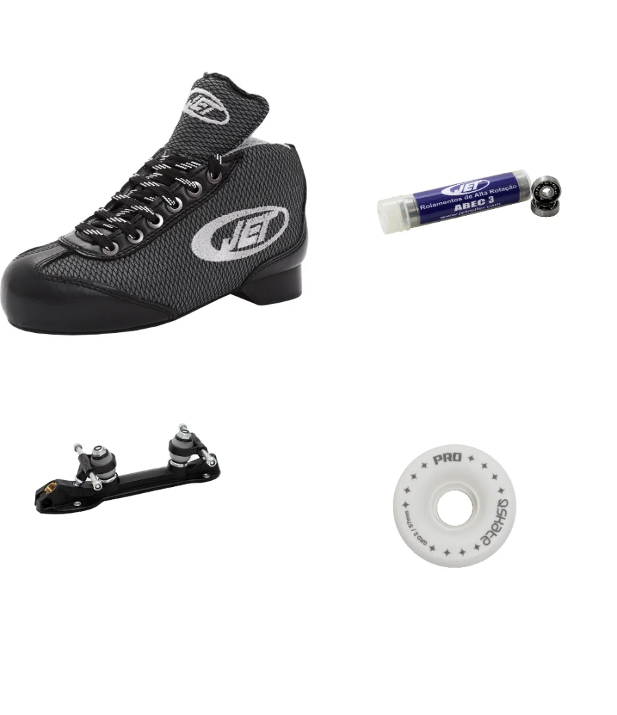 Patín completo Jet minihockey Gris (28-44)