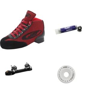 Patín completo Jet minihockey Rojo (28-44)