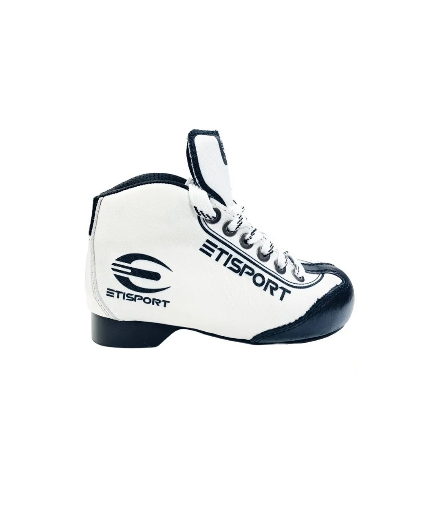 Botas Etisport Iniciación blanca con detalles negros. Tallas 30-38