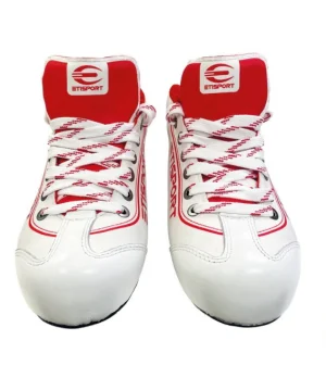 Botes Etisport Iniciació blanca amb detalls vermells. Talles 30-38