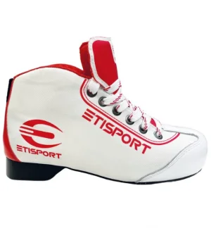 Botas Etisport Iniciación blanca con detalles rojos. Tallas 30-38