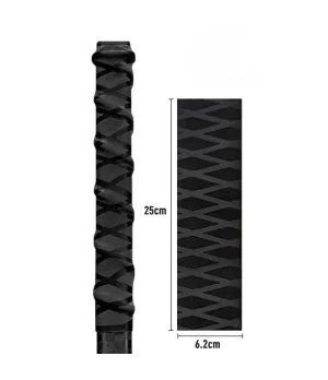 Empuñadura amarilla de silicona termorretráctil para stick de hockey