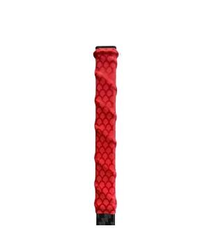 Empuñadura roja de silicona termorretráctil para stick de hockey