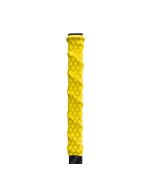 Empuñadura amarilla de silicona termorretráctil para stick de hockey