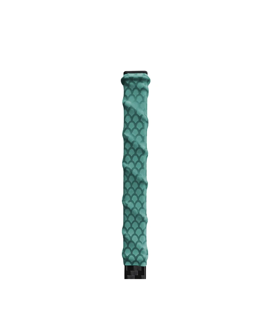 Empuñadura verde de silicona termorretráctil para stick de hockey