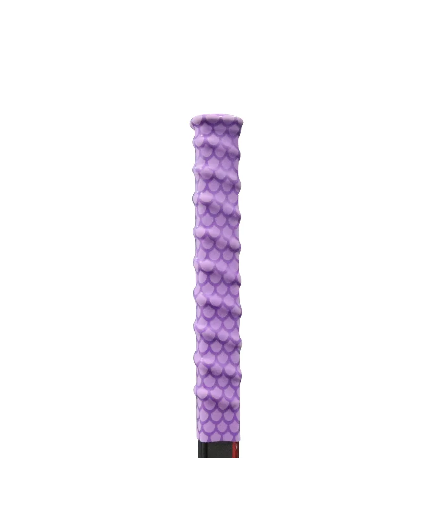 Empuñadura lila de silicona termorretráctil para stick de hockey